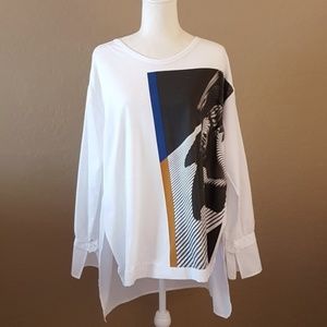 Zara Art Series Womans Face Tunic